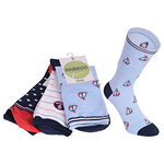 Bambus Damensocken Ahoi Anker Maritim Look bunt - 32