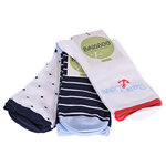 Bambus Damensocken Ahoi Anker Maritim Look bunt - 3