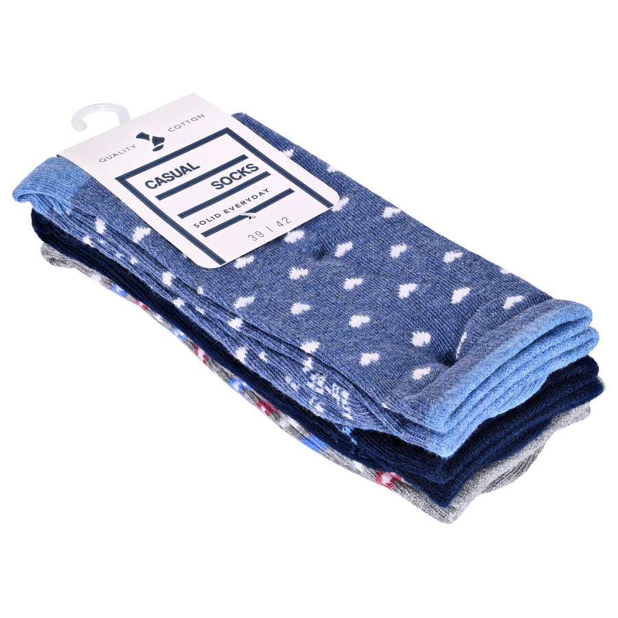 Damensocken Baumwolle Muster-Mix - 2