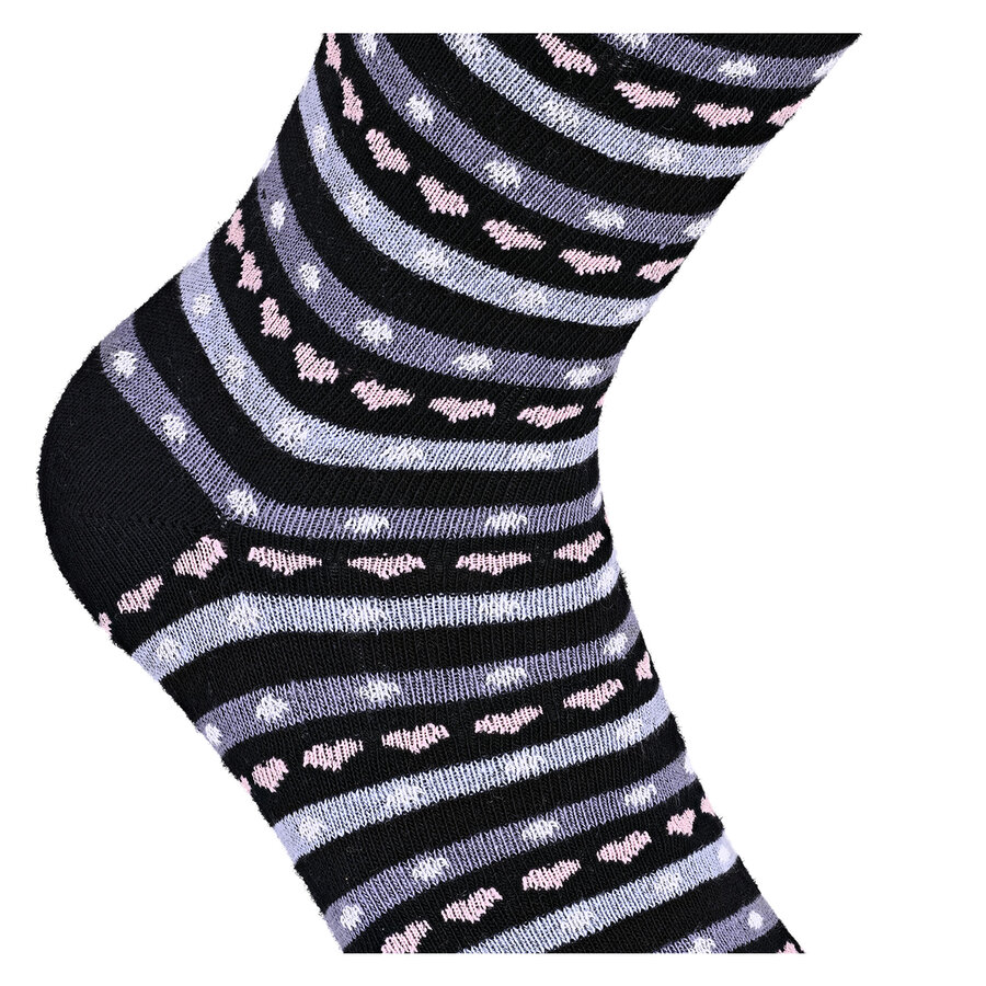 Damensocken Baumwolle Muster-Mix - 21