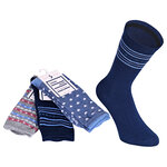 Damensocken Baumwolle Muster-Mix - 18