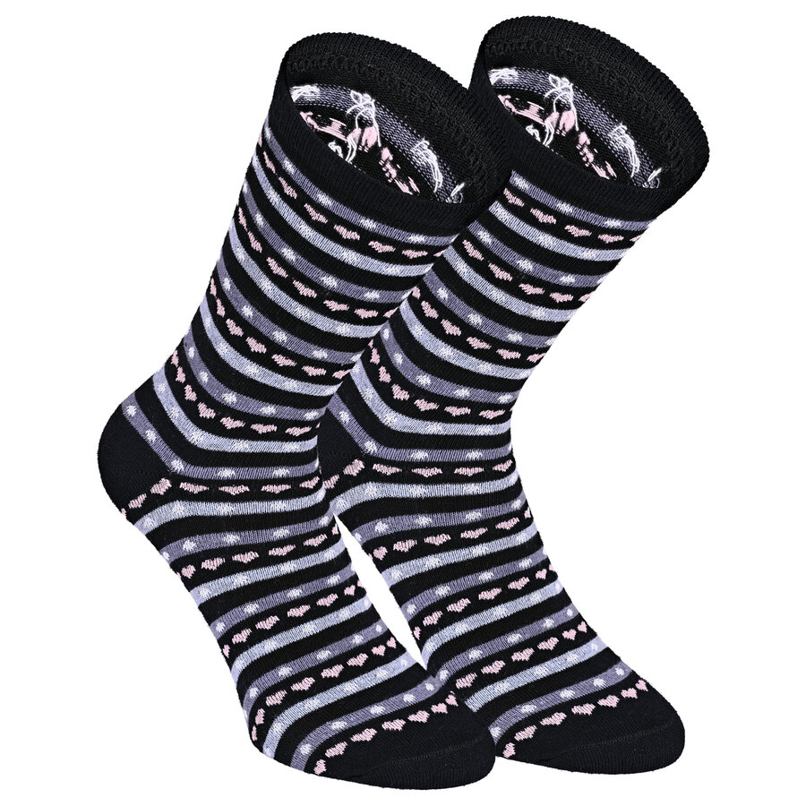 Damensocken Baumwolle Muster-Mix - 20