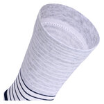 Damensocken extra breites Bündchen und Schaft Ringel und Punkte pfirsich-beige-blau-mix - 6