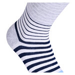 Damensocken extra breites Bündchen und Schaft Ringel und Punkte pfirsich-beige-blau-mix - 8