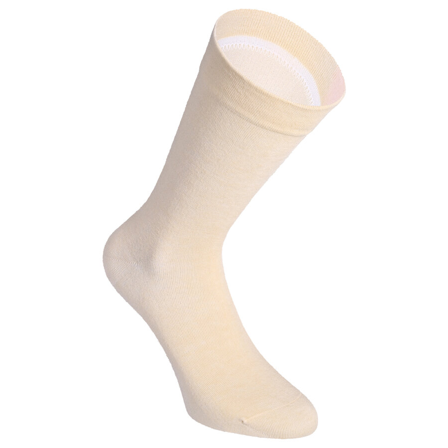 Herrensocken mit extra breitem Bündchen beige-mix - 12