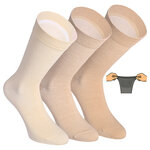 Extra breite Herrensocken beige-mix - 1