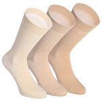 Extra breite Herrensocken beige-mix - 4