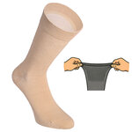 Extra breite Herrensocken beige-mix - 6