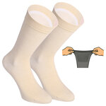 Extra breite Herrensocken beige-mix - 17