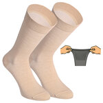 Extra breite Herrensocken beige-mix - 23