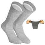 Extra breite Herrensocken grau-mix - 8