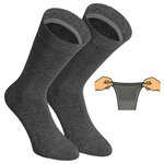 Extra breite Herrensocken grau-mix - 19