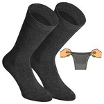 Extra breite Herrensocken grau-mix - 25