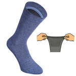 Extra breite Herrensocken navy-blau-mix - 3