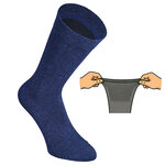 Extra breite Herrensocken navy-blau-mix - 19