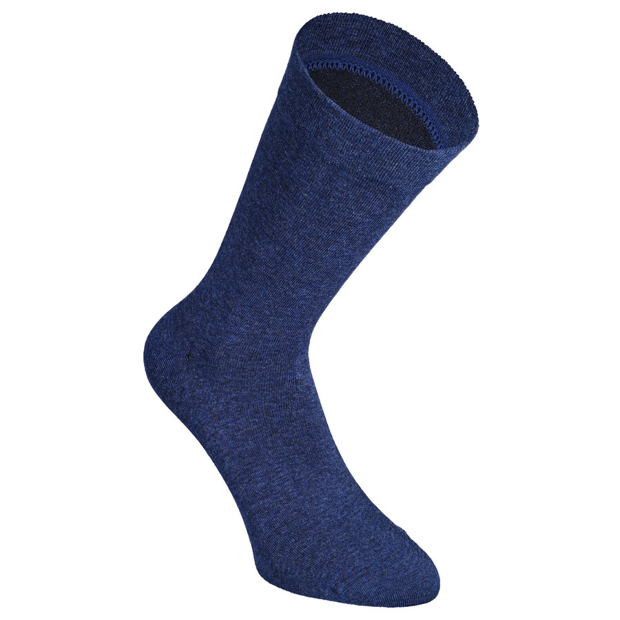 Herrensocken mit extra breitem Bündchen navy-blau-mix - 18