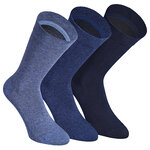 Extra breite Herrensocken navy-blau-mix - 17