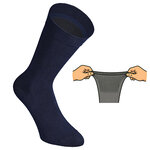 Extra breite Herrensocken navy-blau-mix - 10