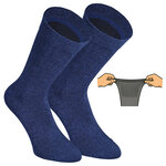 Extra breite Herrensocken navy-blau-mix - 22