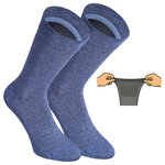 Extra breite Herrensocken navy-blau-mix - 5