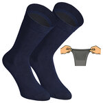 Extra breite Herrensocken navy-blau-mix - 13