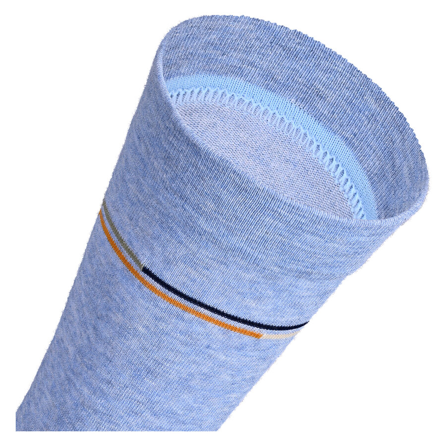 Herrensocken mit extra breitem Bündchen Streifen-Mix - 3