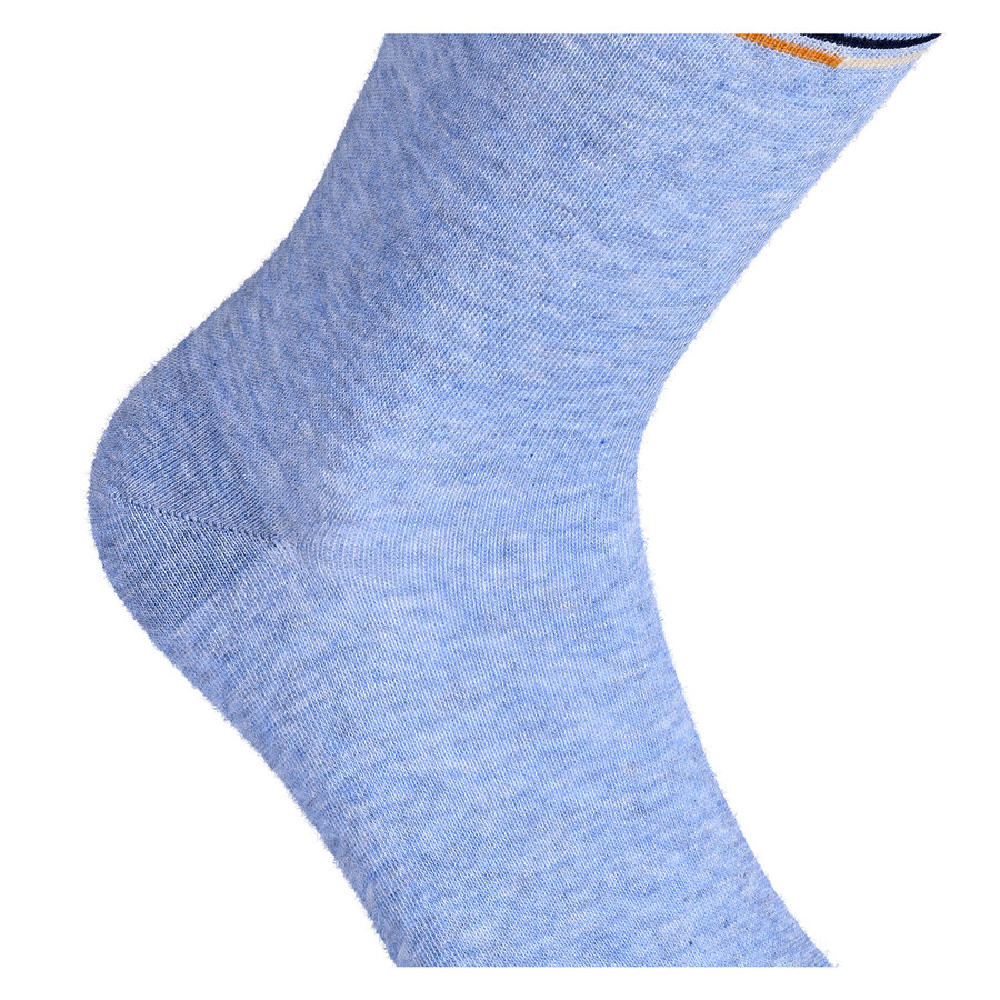 Herrensocken mit extra breitem Bündchen Streifen-Mix - 5