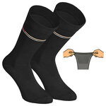 Extra breite Herrensocken Streifen mix - 24