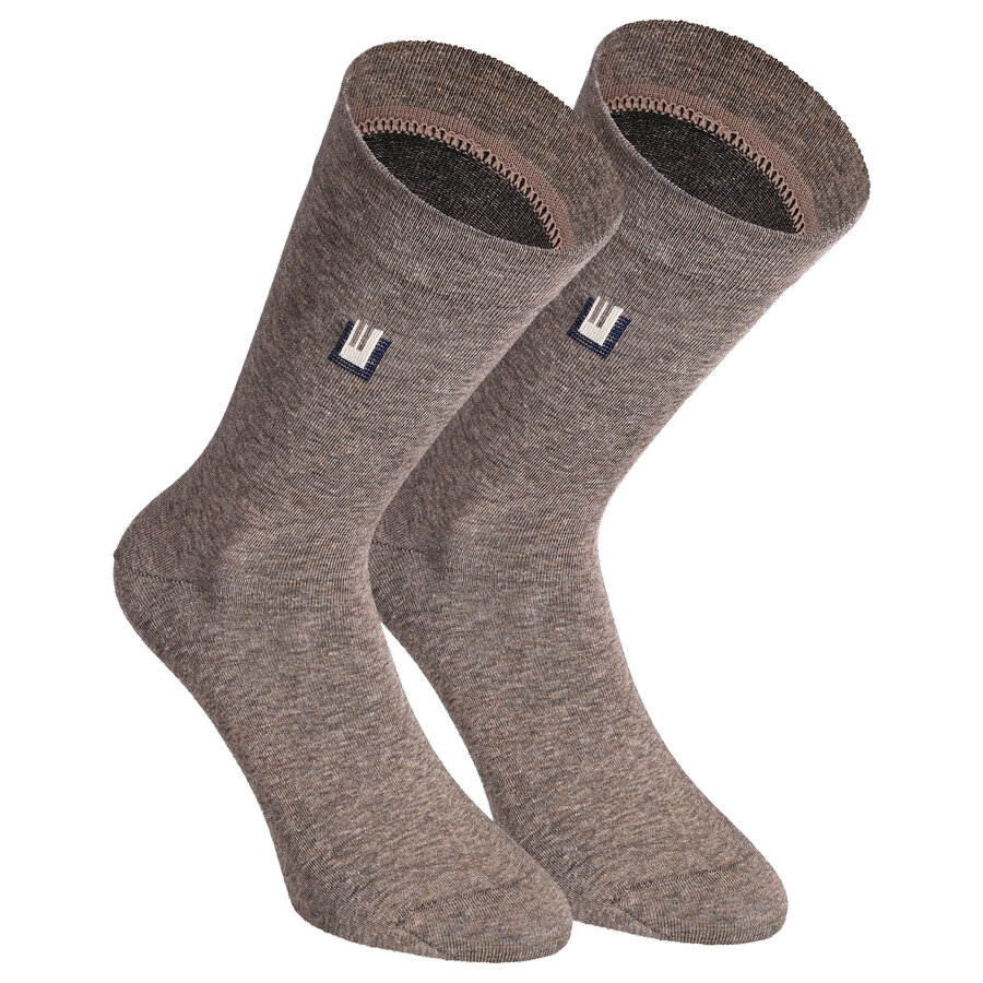 Herrensocken mit extra breitem Bündchen Seitenmuster - 12