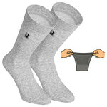 Extra breite Herrensocken Seitenmuster - 22