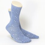 Damensocken Fun-Ringel blau-mix - 2