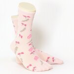 Damensocken Romantic-Ringel rosa-mix - 2