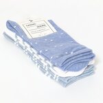 Damensocken Fun-Ringel blau-mix - 3