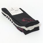 Damensocken Romantic-Ringel schwarz mix - 3