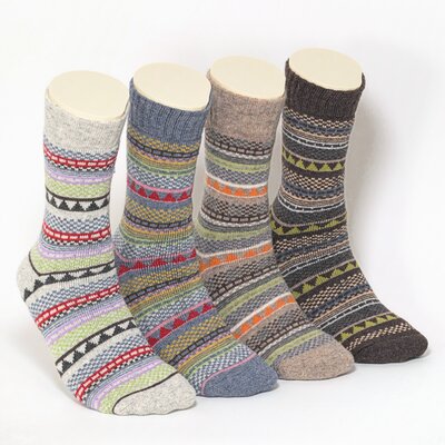 Dicke Alpaka-Wolle-Socken Hygge Scandinavien Style