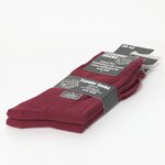 Merino-Wolle-Socken dunkelrot Traveller - 2
