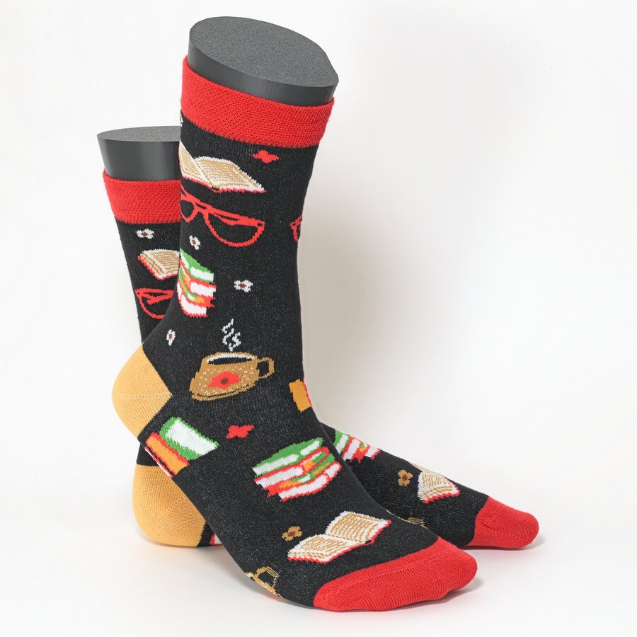 Lesen Hobby Motivsocken
