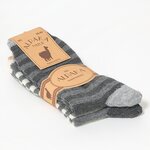 Alpaka Wollsocken Ringel-Look - 3