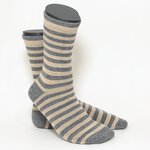 Alpaka Wollsocken Ringel-Look - 4