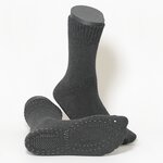 Herren Thermo-Noppensocken Softbund ohne Gummidruck anthrazit