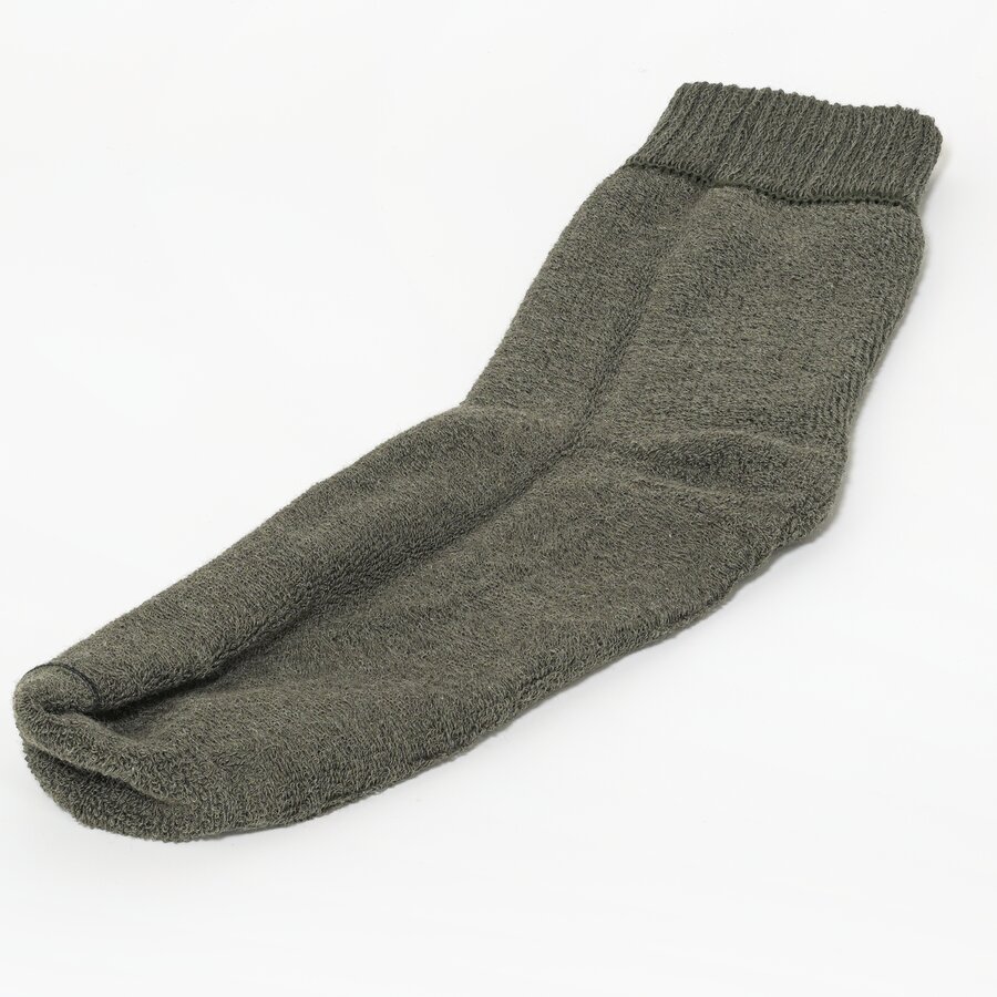 Thermo-Noppensocken Softbund ohne Gummidruck Herren oliv-schwarz - 4