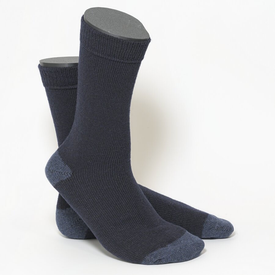 Herren Wollsocken Outdoor marine-blau - 3