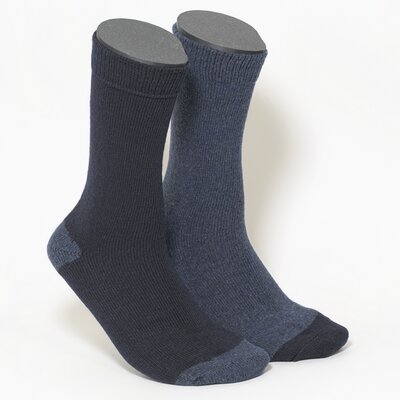 Herren Wollsocken Outdoor marine-blau