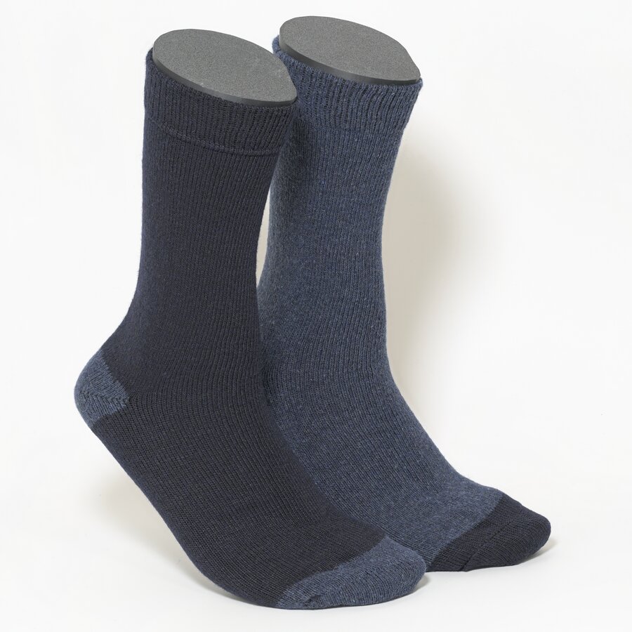 Herren Wollsocken Outdoor marine-blau - 1