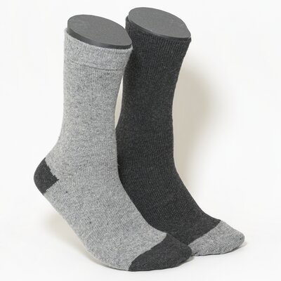 Herren Wollsocken Outdoor grau-mix