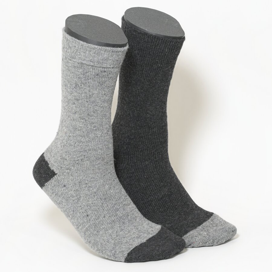 Herren Wollsocken Outdoor grau-mix - 1