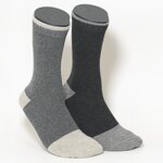 Kaschmir-Wollsocken anthrazit-grau-mix