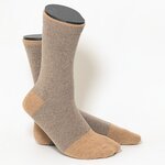 Kaschmir-Wollsocken natur-beige-mix - 3