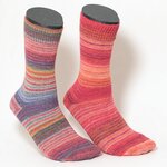 Bunte Alpaka-Wolle-Socken Farbwechselgarn-Design für Damen - 1
