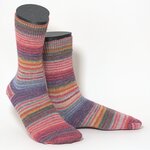 Bunte Alpaka-Wolle-Socken Farbwechselgarn-Design für Damen - 2